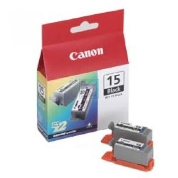 Canon Tintenpatrone 2 x schwarz 2-Pack (8190A002AA, BCI-15BK)