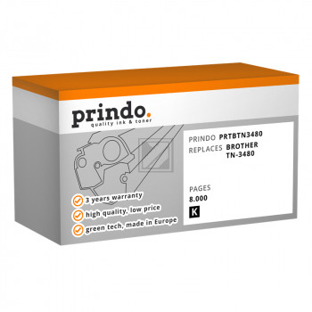 Prindo Toner-Kit (Basic) schwarz HC (PRTBTN3480Basic)