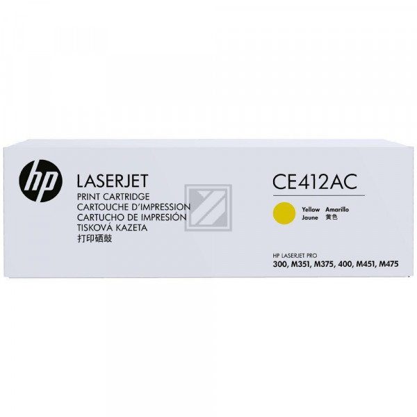 HP Toner-Kartusche Contract gelb (CE412AC, 305AC)