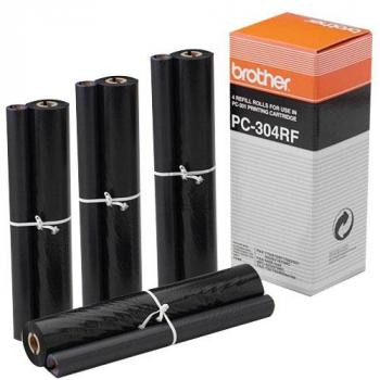 Brother Thermo-Transfer-Rolle 4 x schwarz 4-er Pack (PC-304RF)
