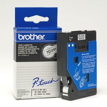 Brother Schriftbandkassette schwarz/weiß (TC-291)