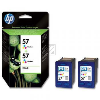 HP Tintendruckkopf 2 x cyan/gelb/magenta HC (C9503AE#301, 2 x 57)