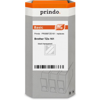 Prindo Schriftbandkassette (Basic) schwarz/transparent (PRSBBTZE161)