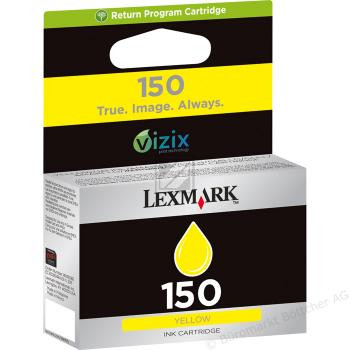Lexmark Tintenpatrone Return gelb (14N1610E, 150)