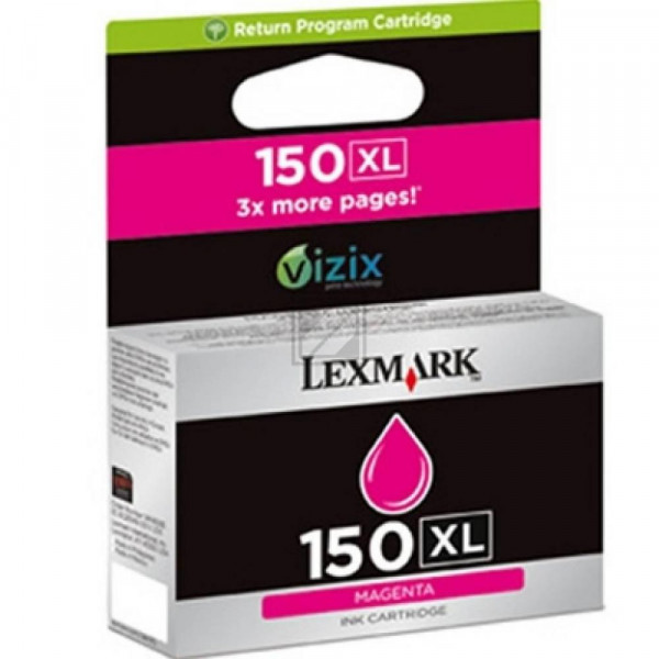 Lexmark Tintenpatrone Prebate magenta HC (14N1616E, 150XL)
