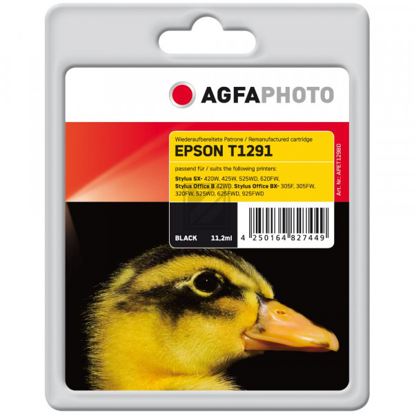 Agfaphoto Tintenpatrone schwarz HC (APET129BD)