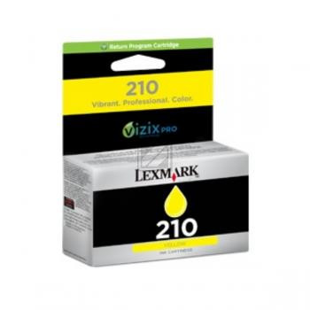 Lexmark Tintenpatrone Return gelb (14L0088B, 210)