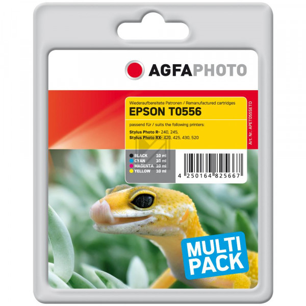 Agfaphoto Tintenpatrone gelb cyan magenta schwarz (APET055SETD)
