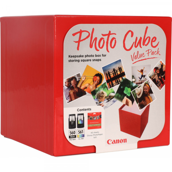 3713C007 CANON PG560/CL561+PP201 Photo Cube Tinte+Fotopapier (2) blk-col