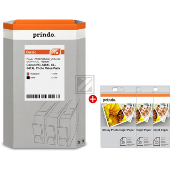 Prindo Tintenpatrone Photo Glossy Paper (Basic) cyan/gelb/magenta HC (PRSCPG540XL CL541XL MCVP)