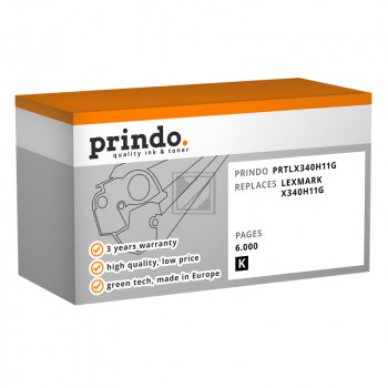 Prindo Toner-Kartusche schwarz HC (PRTLX340H11G)