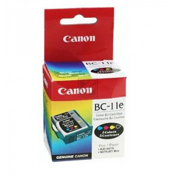 Canon Tintendruckkopf Tintenpatrone BCI-11BK/BCI-11C cyan/gelb/magenta schwarz (0907A002AA, BC-11E)