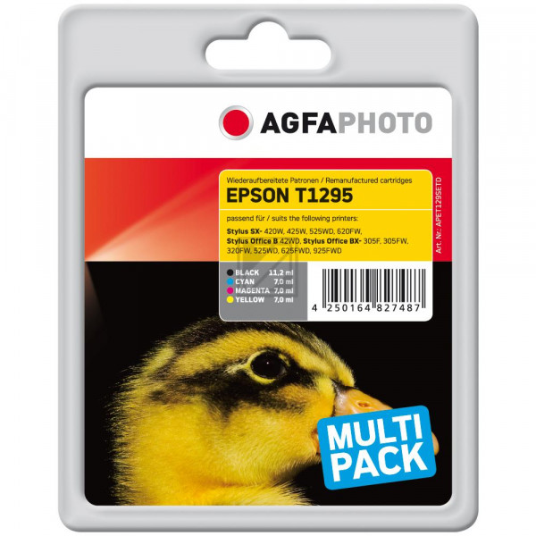 Agfaphoto Tintenpatrone gelb cyan magenta schwarz HC (APET129SETD)