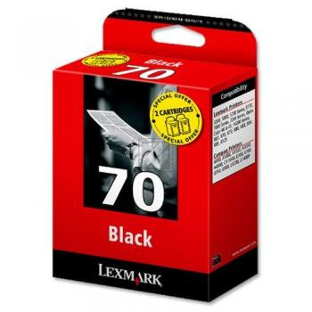 Lexmark Tintendruckkopf schwarz 2-Pack HC (0080D2957 80D2957, 70)