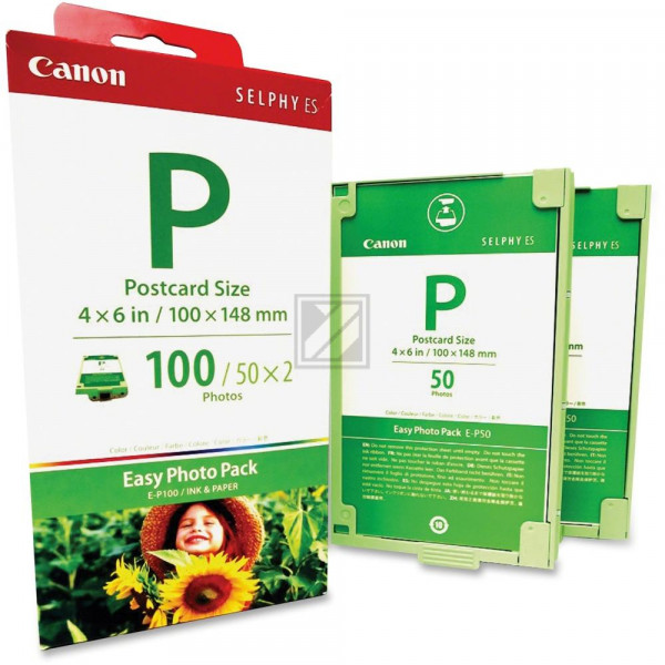 Canon Tintenpatrone + Papier farbig (1335B001AA, E-P100)