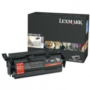 Lexmark Toner-Kartusche schwarz HC (X651H21E)