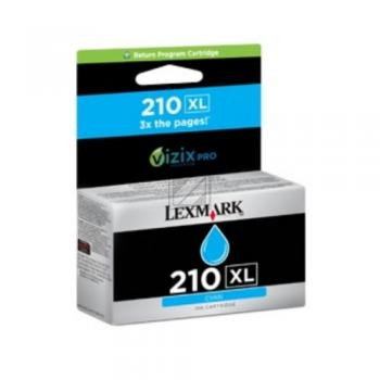 Lexmark Tintenpatrone Blister Return cyan HC (14L01758, 210XL)