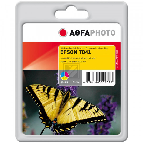 Agfaphoto Tintenpatrone cyan/gelb/magenta (APET041CD)