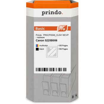 Prindo Tintenpatrone (Basic) cyan/gelb/magenta schwarz (PRSCPG540_CL541 MCVP) ersetzt PG-540, CL-541