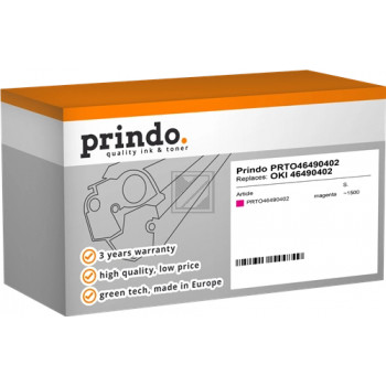 Prindo Toner-Kit magenta (PRTO46490402) ersetzt 46490402