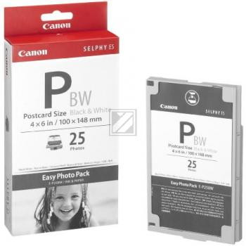 Canon Tintenpatrone + Papier schwarz/weiß (1251B001AA, E-P25BW)