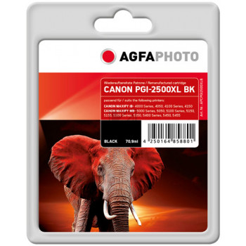 Agfaphoto Tintenpatrone schwarz (APCPGI2500XLB) ersetzt 9254B001 (PGI-2500XLBK)