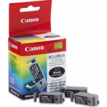 Canon Tintenpatrone 3 x schwarz 3er Pack (0957A320AA, 3 x BCI-11BK)