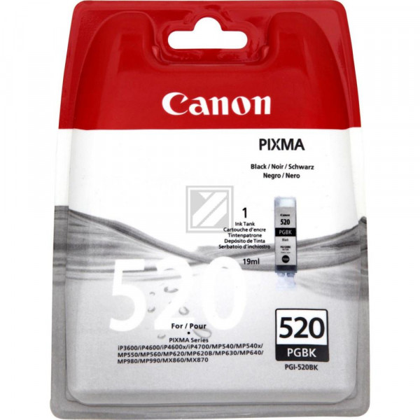 Canon Tintenpatrone schwarz (2932B011, PGI-520PGBK)