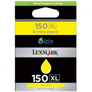 Lexmark Tintenpatrone Prebate gelb HC (14N1618E, 150XL)