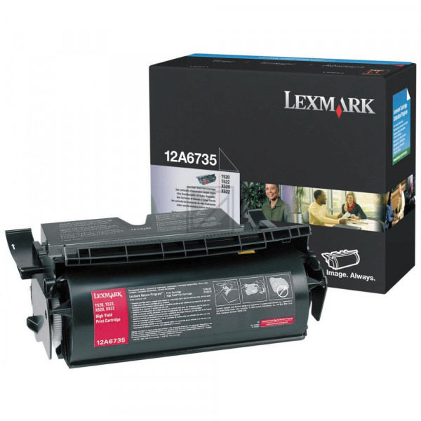 Lexmark Toner-Kartusche schwarz HC (12A6735)