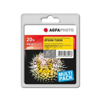 Agfaphoto Tintenpatrone gelb cyan magenta schwarz HC (APET263SETD)