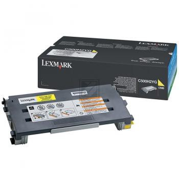 Lexmark Toner-Kartusche gelb HC (C500H2YG)