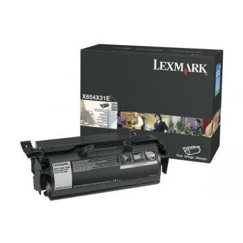 Lexmark Toner-Kartusche Corporate schwarz HC plus (X654X31E)