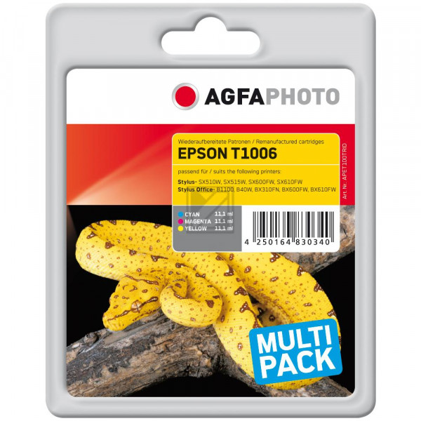 Agfaphoto Tintenpatrone gelb cyan magenta (APET100TRID)