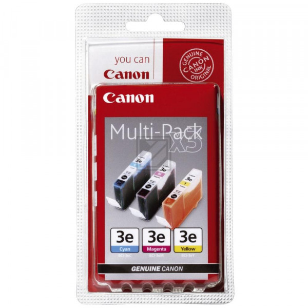 Canon Tintenpatrone gelb cyan magenta 3er Pack (4480A262, BCI-3EC BCI-3EM BCI-3EY)