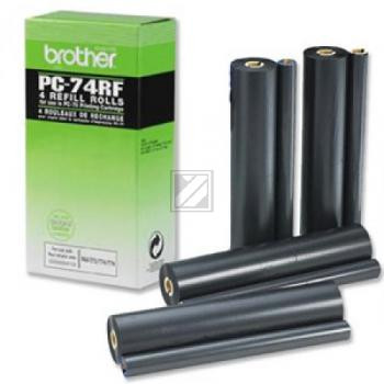 Brother Thermo-Transfer-Rolle 4 x schwarz 4-er Pack (PC-74RF)