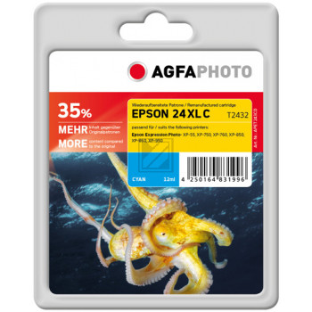 Agfaphoto Tintenpatrone cyan HC (APET243CD)