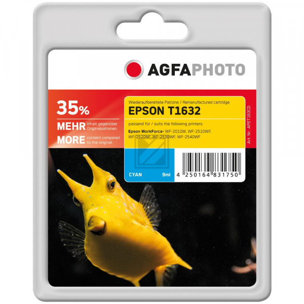 Agfaphoto Tintenpatrone cyan HC (APET163CD)