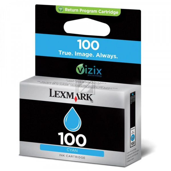 Lexmark Tintenpatrone Prebate cyan (14N0900B, 100)