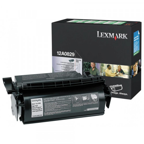 Lexmark Toner-Kartusche speziell für Etiketten schwarz (12A0829)