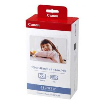 Canon Fotopapier 100x150mm Thermo-Transfer-Rolle weiß farbig 72 Blatt (3114B001 3114B001AA, KP-72IN)