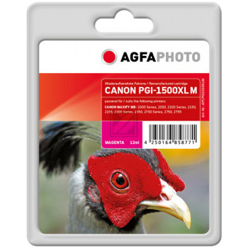 Agfaphoto Tintenpatrone magenta HC plus (APCPGI1500XLM) ersetzt 9194B001 (PGI-1500XLM)