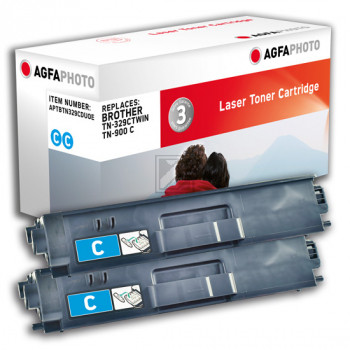 Agfaphoto Toner-Kit 2 x cyan (APTBTN329CDUOE)