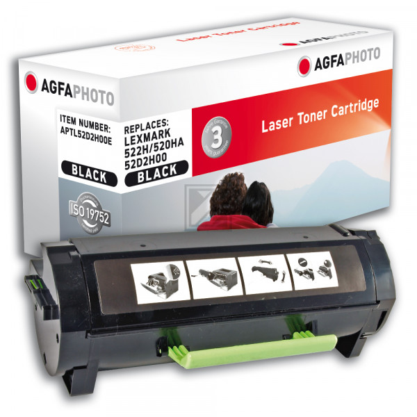 Agfaphoto Toner-Kit schwarz HC (APTL52D2H00E)