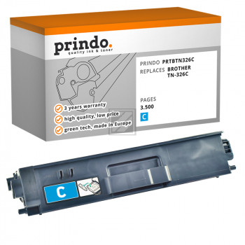 Prindo Toner-Kartusche cyan HC (PRTBTN326C)