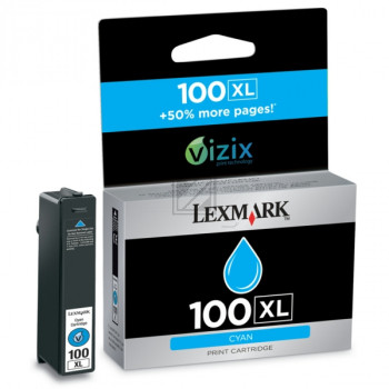 Lexmark Tintenpatrone Prebate cyan HC (14N1069E, 100XL)