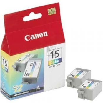 Canon Tintenpatrone 3-farbig 2-Pack (8191A002, BCI-15C)