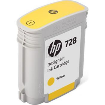 HP Tintenpatrone gelb (F9J61A, 728)