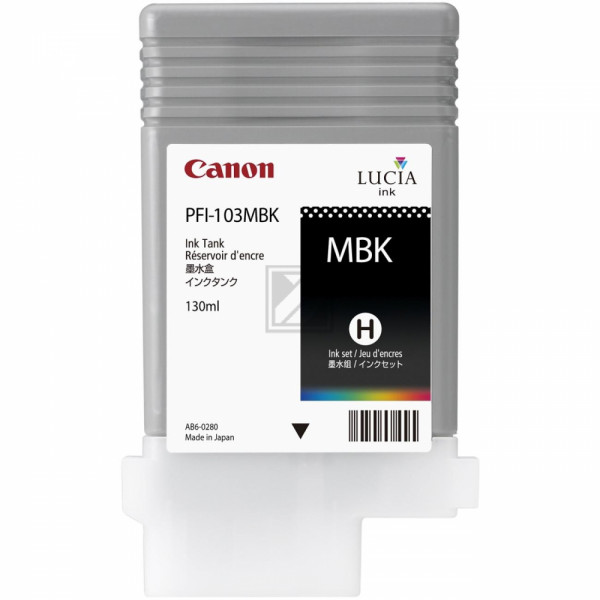 Canon Tintenpatrone schwarz matt (2211B001AA, PFI-103MBK)