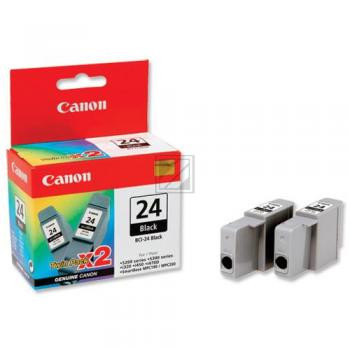 Canon Tintenpatrone 2 x schwarz 2-Pack (6881A009, BCI-24BK/TWIN)